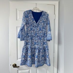 Gorgeous Blue Lace Boston Proper Dress!